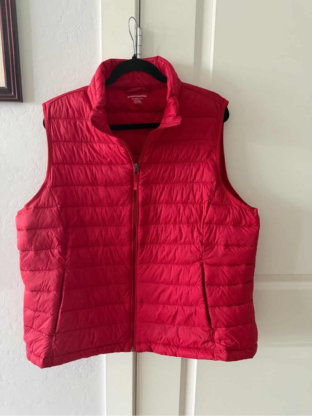 Red Quilted Lightweight Puffer Vest